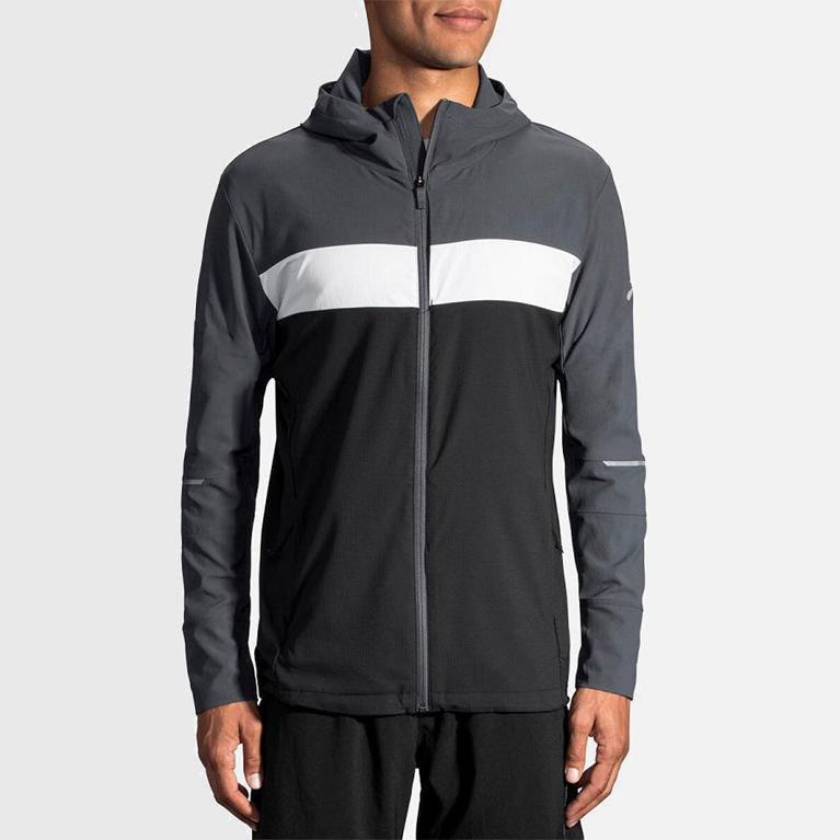 Brooks Canopy Hombre Chaquetas - Grises (7248RVKJC)